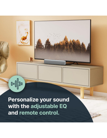 Barra de Sonido Bluetooth Majority Bowfell 50W Blanca 38.6cm Barra de Sonido Bluetooth Majority Bowfell 50W Blanca 38.6cm