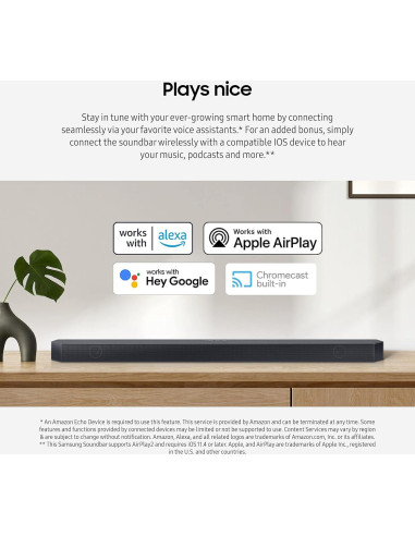 Barra de Sonido Samsung HW-Q700C 3.1.2ch Dolby Atmos Inalámbrica