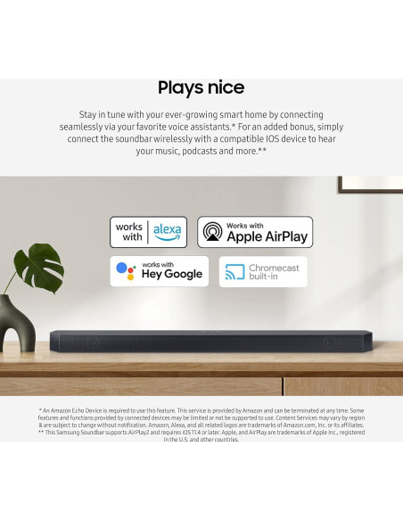 Barra de Sonido Samsung HW-Q700C 3.1.2ch Dolby Atmos Inalámbrica