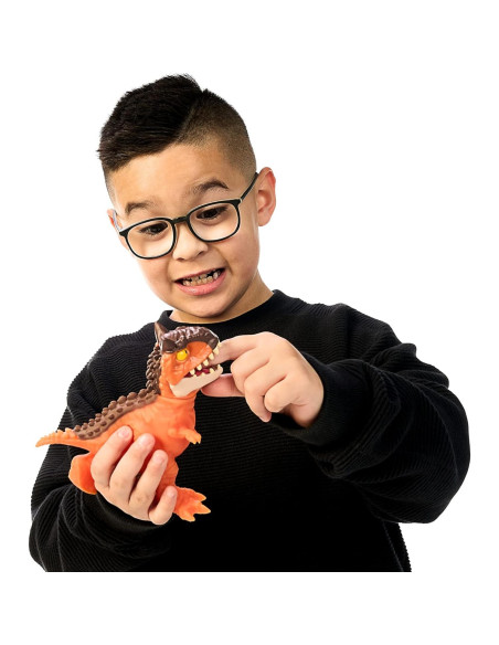 Héroes de Goo Jit Zu Carnotaurus 11.43 cm Estirable y Aplastable