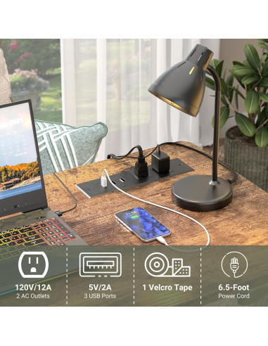 Escritorio de pie ajustable Besiost 39" con tomacorrientes