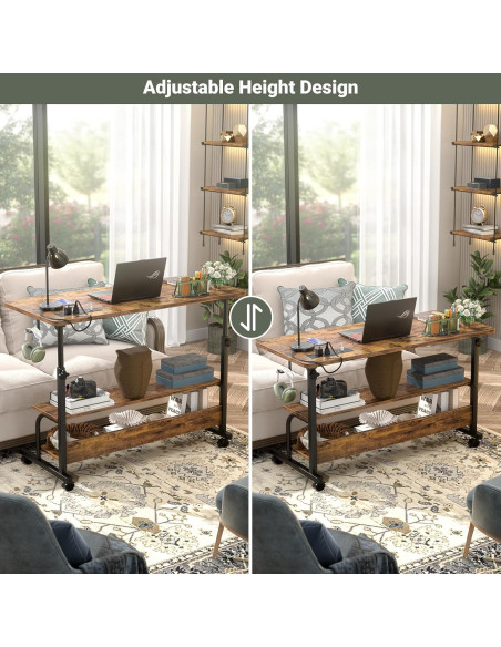 Escritorio de pie ajustable Besiost 39" con tomacorrientes