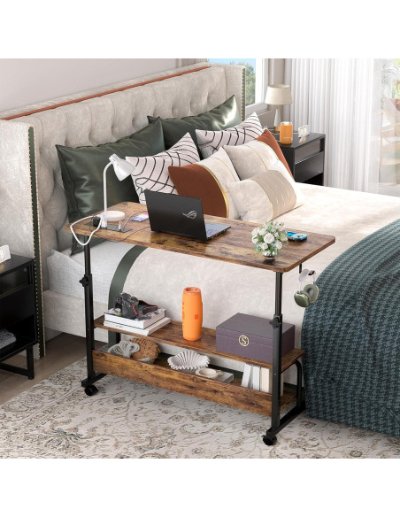 Escritorio de pie ajustable Besiost 39" con tomacorrientes