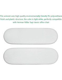 Almohadilla Reposabrazos Silla Oficina Yerinmeich Gris Claro 2