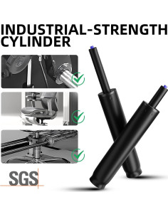 Cilindro de Silla de Oficina Sytopia, Ajuste Neumático 22.4" 2