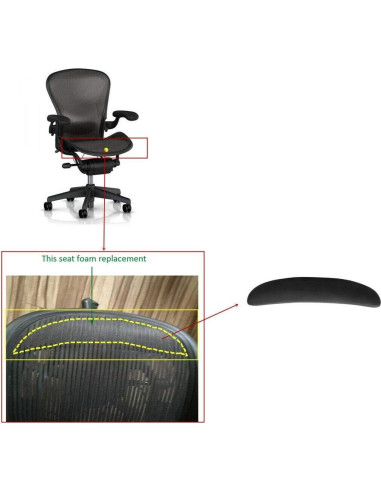 Espuma de Asiento Repuesto Herman Miller Classic Aeron Grande C