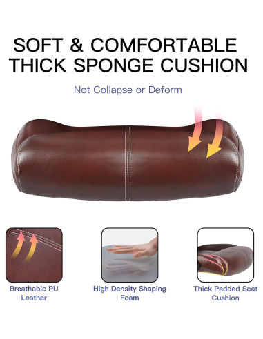 Silla de Oficina Ergonomica FAMSINGO Alta 181kg Cuero PU