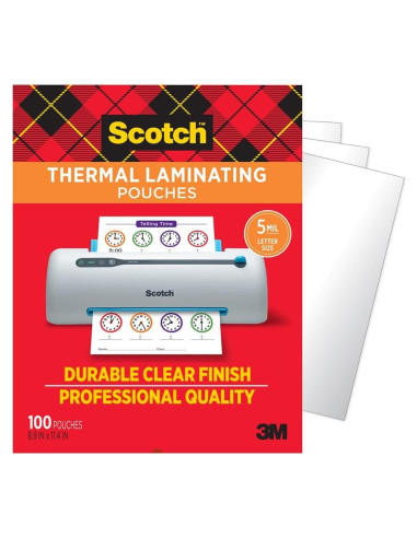 Bolsas de Laminado Térmico Scotch 100 Unidades 22.6x29 cm