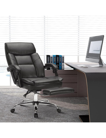 Silla de Oficina Ejecutiva DUMOS Reclinable con Descansabrazos