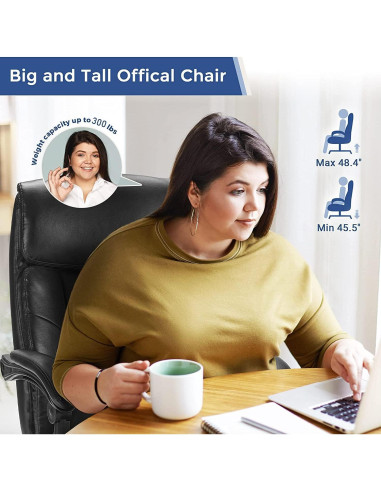 Silla de Oficina Ejecutiva DUMOS Reclinable con Descansabrazos