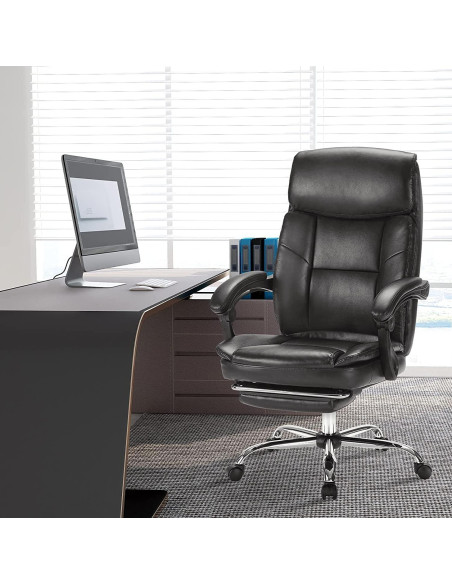 Silla de Oficina Ejecutiva DUMOS Reclinable con Descansabrazos