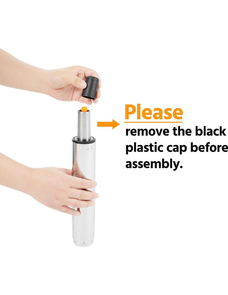 Silla de Oficina Blanca Yaheetech Ajustable con Ruedas