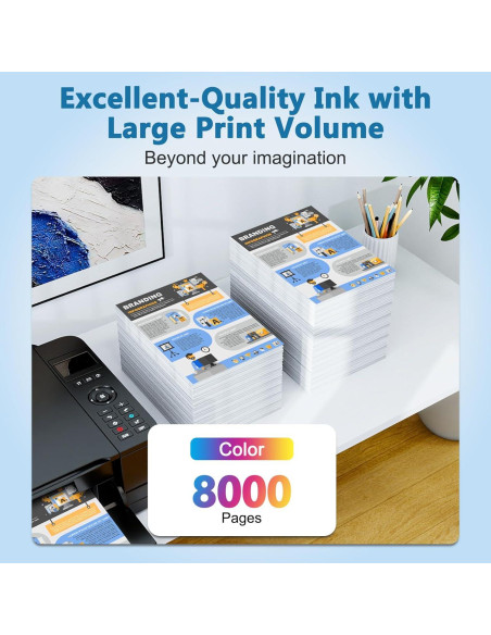 Botellas de Tinta Color 502 DEEIYUER para Impresoras EcoTank