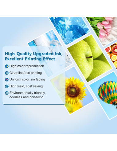 Botellas de Tinta Color 502 DEEIYUER para Impresoras EcoTank