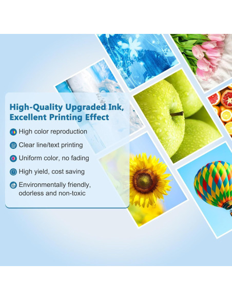 Botellas de Tinta Color 502 DEEIYUER para Impresoras EcoTank