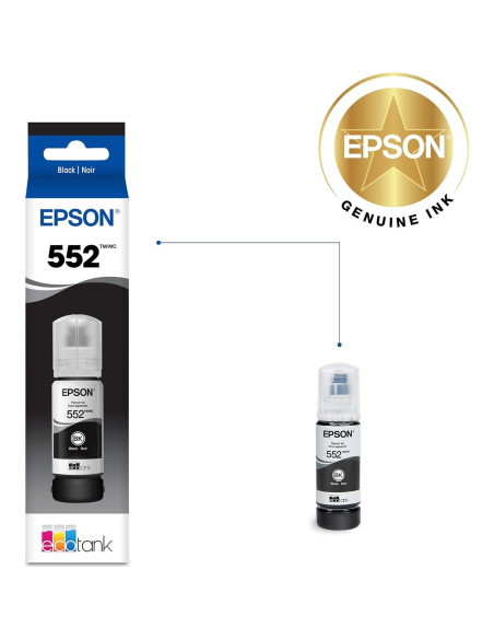Tinta Botella EcoTank Epson 552 Negra 70 mL para ET-8500/ET-8550