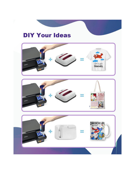 Tinta de Sublimación Autofill Prinkton Pro 400ml para Epson