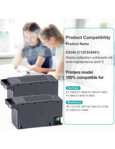 Caja de Mantenimiento de Tinta C9345 HOSAAM para Impresoras 2