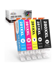 Cartucho de Tinta Compatible Canon 280XXL 281XXL - Paquete de 5