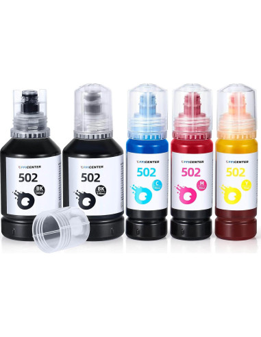 Botellas de Tinta Recarga OFFICENTER T502 para Ecotank 140ml