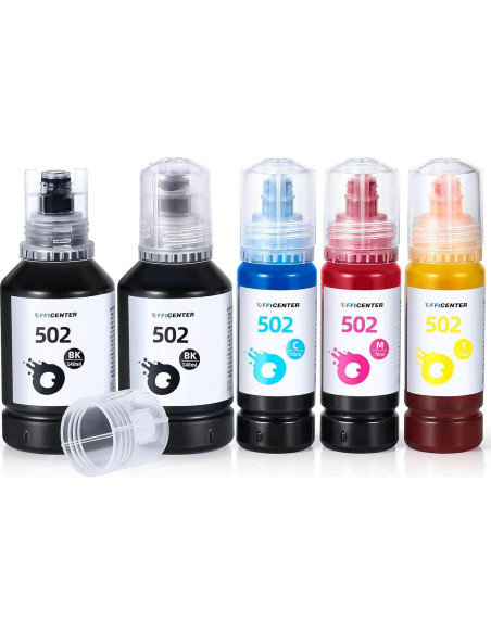 Botellas de Tinta Recarga OFFICENTER T502 para Ecotank 140ml