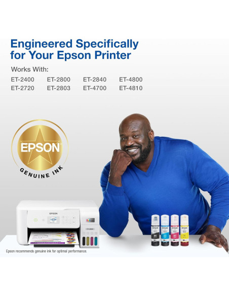 Botella de Tinta Negra Epson EcoTank T522 Alta Capacidad 109.5g