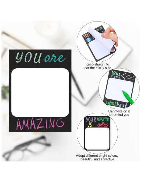 Notas Adhesivas Motivacionales Spakon 12 Pcs 7.6x10 cm