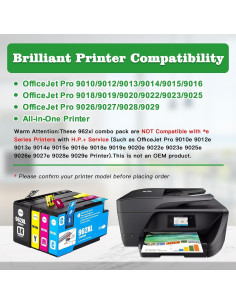 Cartuchos de Tinta GREENARK 962XL para HP OfficeJet Pro 2