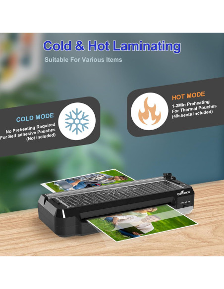Máquina de Laminado OFITECH OL292Q 9" con 40 Hojas A4 A5 A6
