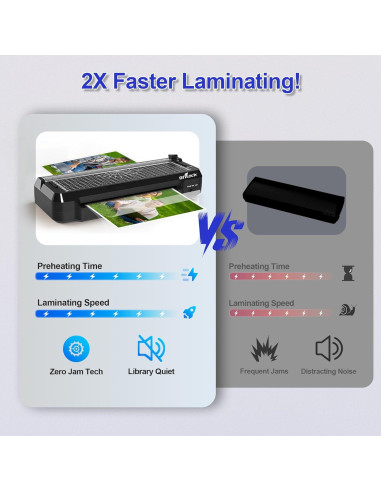 Máquina de Laminado OFITECH OL292Q 9" con 40 Hojas A4 A5 A6