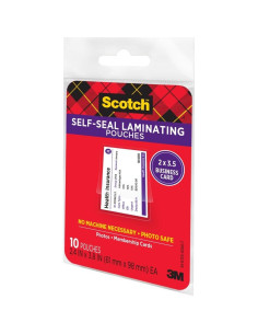 Bolsas de Laminado Reposicionables Scotch 6.1x9.7 cm - Paquete de 10 2
