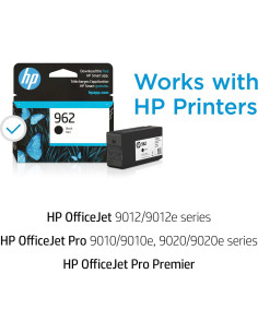 Cartucho de Tinta Negra HP 962 para Impresoras HP - 1000 Páginas 2