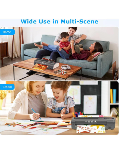 Laminadora Térmica A4 BONSEN 9.33" 4 en 1 con 100 Hojas