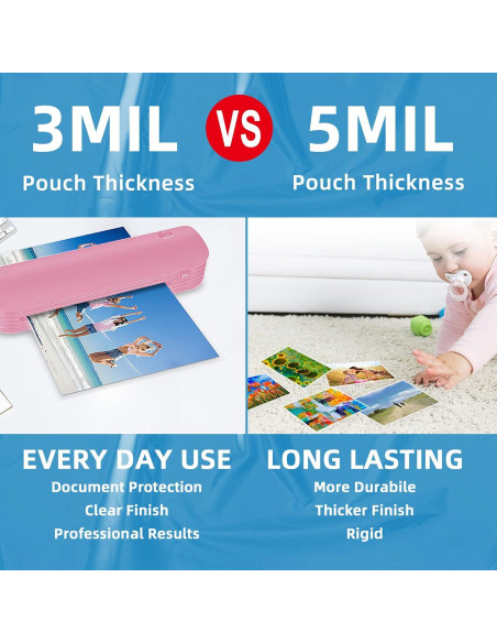 Bolsas de Laminado Térmico Uinkit 11.5x17.5" 5 Mil Paquete 50