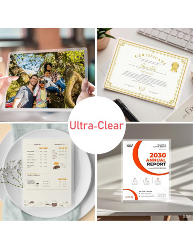 Hojas de Laminado Térmico YONCOUX 100 pcs 3 mil Carta