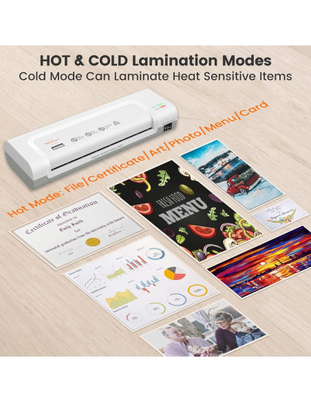 Laminadora Térmica VidaTeco 22.86 cm con 20 Hojas 3 mil