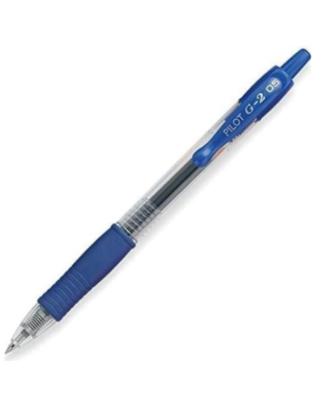 Bolígrafos de Gel Pilot G2 Extra Fino 0.5mm Negro y Azul (6 unidades)
