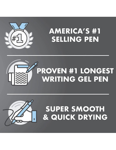 Bolígrafos de Gel Retráctiles PILOT G2 Premium 0.7mm Azul, 6 Unidades