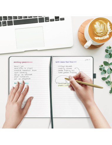 Cuaderno A5 Rayado And Per Se 160 Páginas Verde Tapa Dura