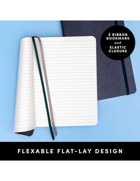 Cuaderno Tapa Blanda PAPERAGE Mediano 160 Páginas Rayadas Cognac