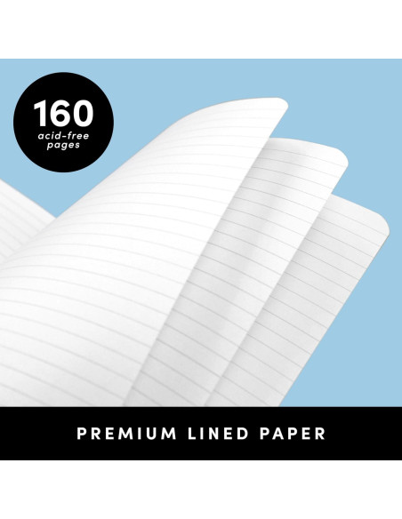 Cuaderno Tapa Blanda PAPERAGE Mediano 160 Páginas Rayadas Cognac