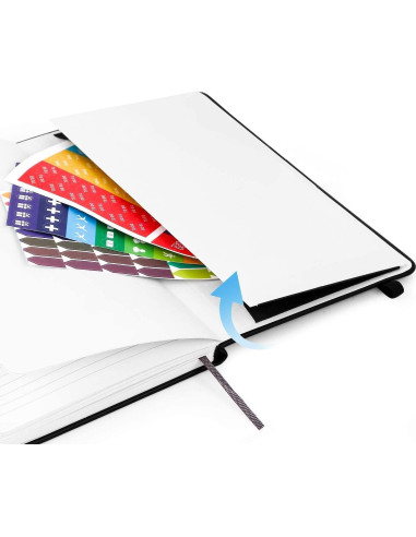 Cuadernos Huhuhero A5 Tapa Dura 10 Páginas Rayadas Negro