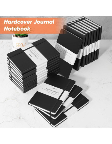 Cuadernos Huhuhero A5 Tapa Dura 10 Páginas Rayadas Negro