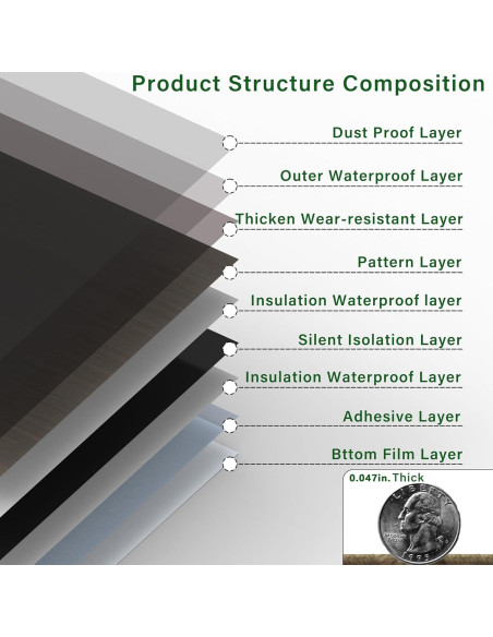 Paquete de 40 baldosas de vinilo autoadhesivas ZRJT 30.48 cm