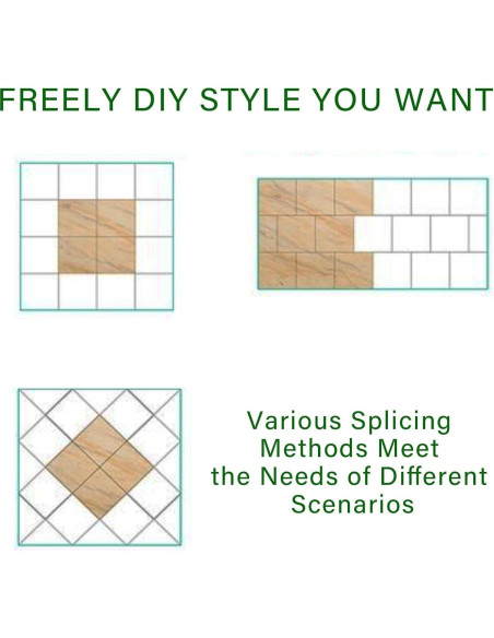 Paquete de 40 baldosas de vinilo autoadhesivas ZRJT 30.48 cm