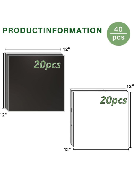 Paquete de 40 baldosas de vinilo autoadhesivas ZRJT 30.48 cm