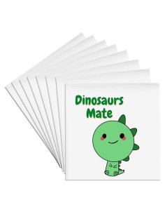 Juego de 8 Posavasos de Cerámica 3dRose - Dinosaurios