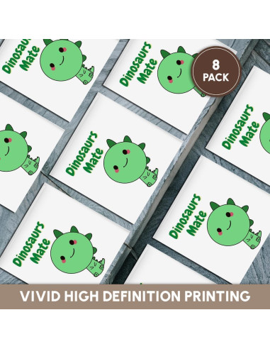 Juego de 8 Posavasos de Cerámica 3dRose - Dinosaurios