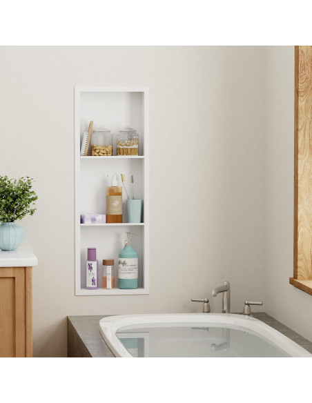 Nicho de Ducha Empotrado Oenalw 30.48x91.44cm Acero Inoxidable