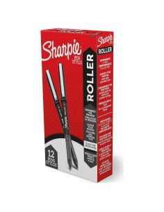 Bolígrafo Rollerball Sharpie 0.5mm Tinta Negra - Paquete de 12